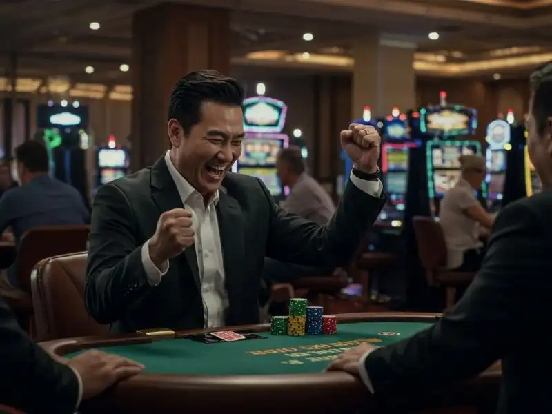Khflix Vivamax poker player goes all-in with confident joy.