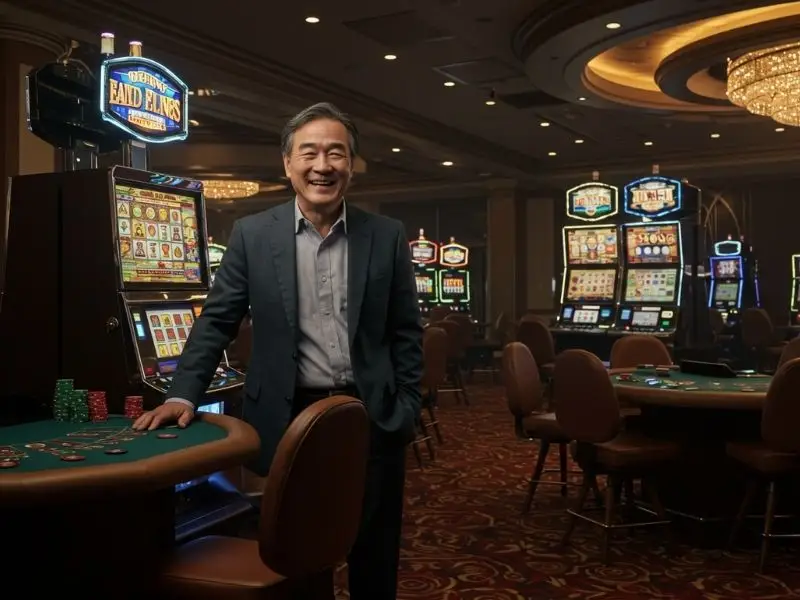 Vivamax PH smiling man enjoying his gaming experience.