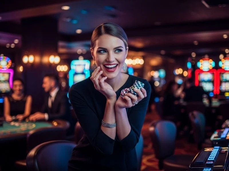 Free Vivamax Movies Standing Smiling Casino Guest vibrant feeling