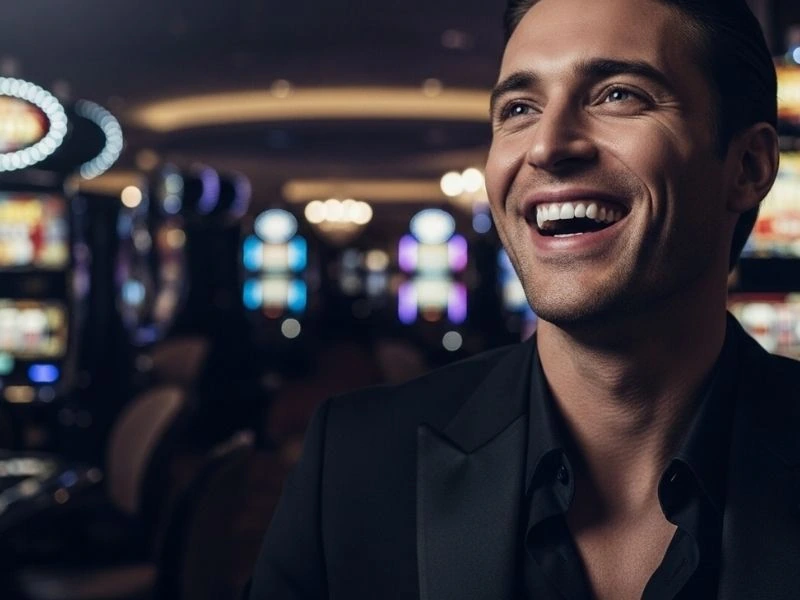 Package Deal Vivamax Standing Smiling Casino Guest vibrant atmosphere