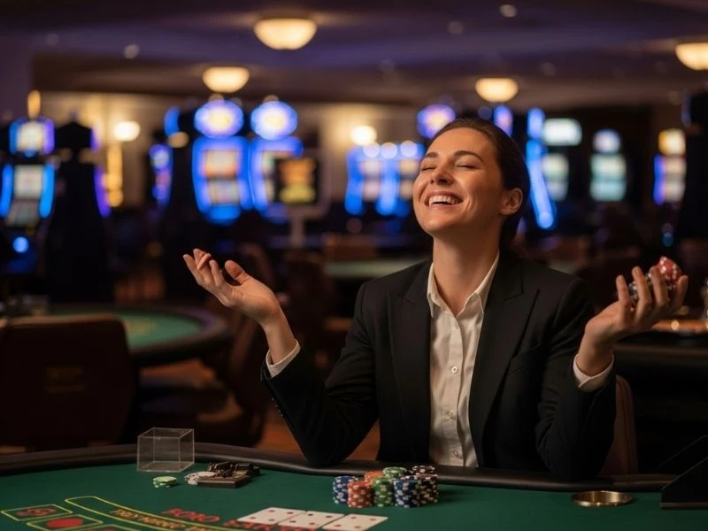 Paluwagan Vivamax Smiling Poker Player Holding Chips big win