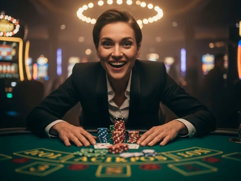 Vivamax Scene Smiling Poker Player Holding Chips victorious moment
