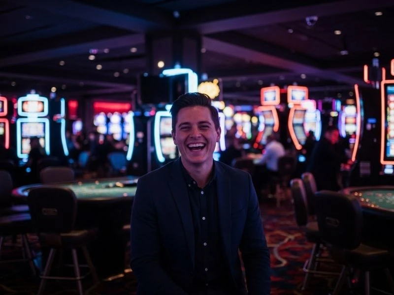 Vivamax Tayuhan Smiling Player Playing In Casino immersive play