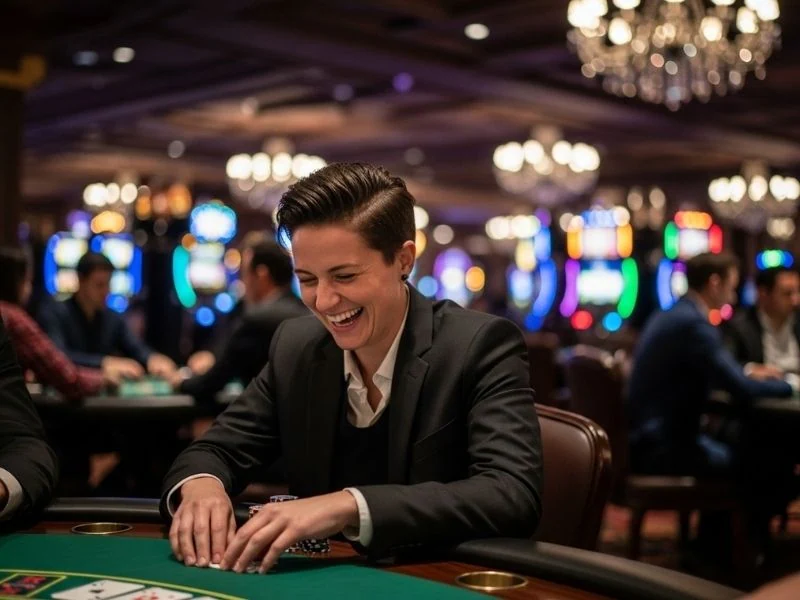 Vivamax Voucher Smiling Poker Player Holding Chips victorious moment