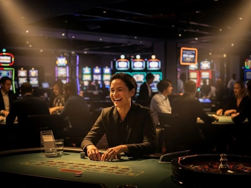 Wow Mani Vivamax Smiling Player Holding Poker Chips happy win