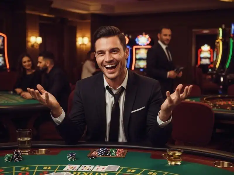 Best Casino App in the Philippines 2025 Smiling Player With Poker Chips Vivamaxwin happy moment