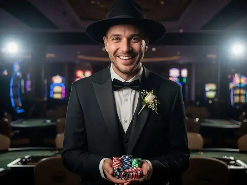 PayMaya Casino Standing Smiling Casino Guest Vivamaxwin cheerful experience