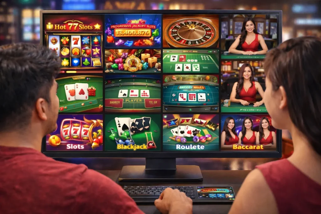 Pinoy player enjoying Aj Raval Viva Max online casino on smartphone with slots and live dealer games visible