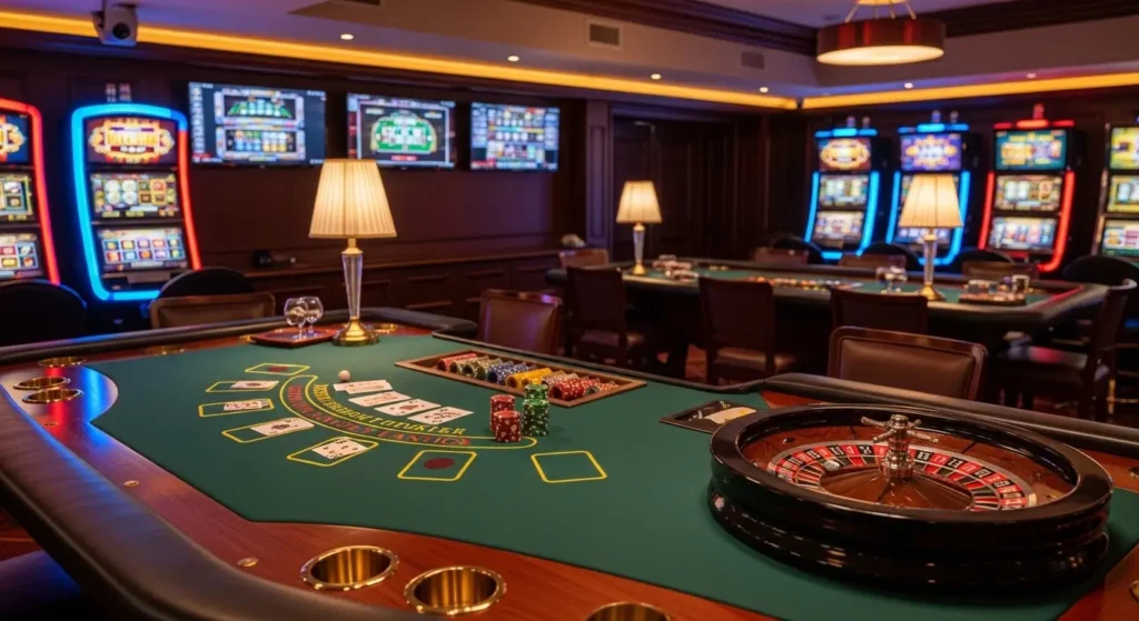 Secret Campus Viva Max casino games including slots blackjack roulette and live dealer tables