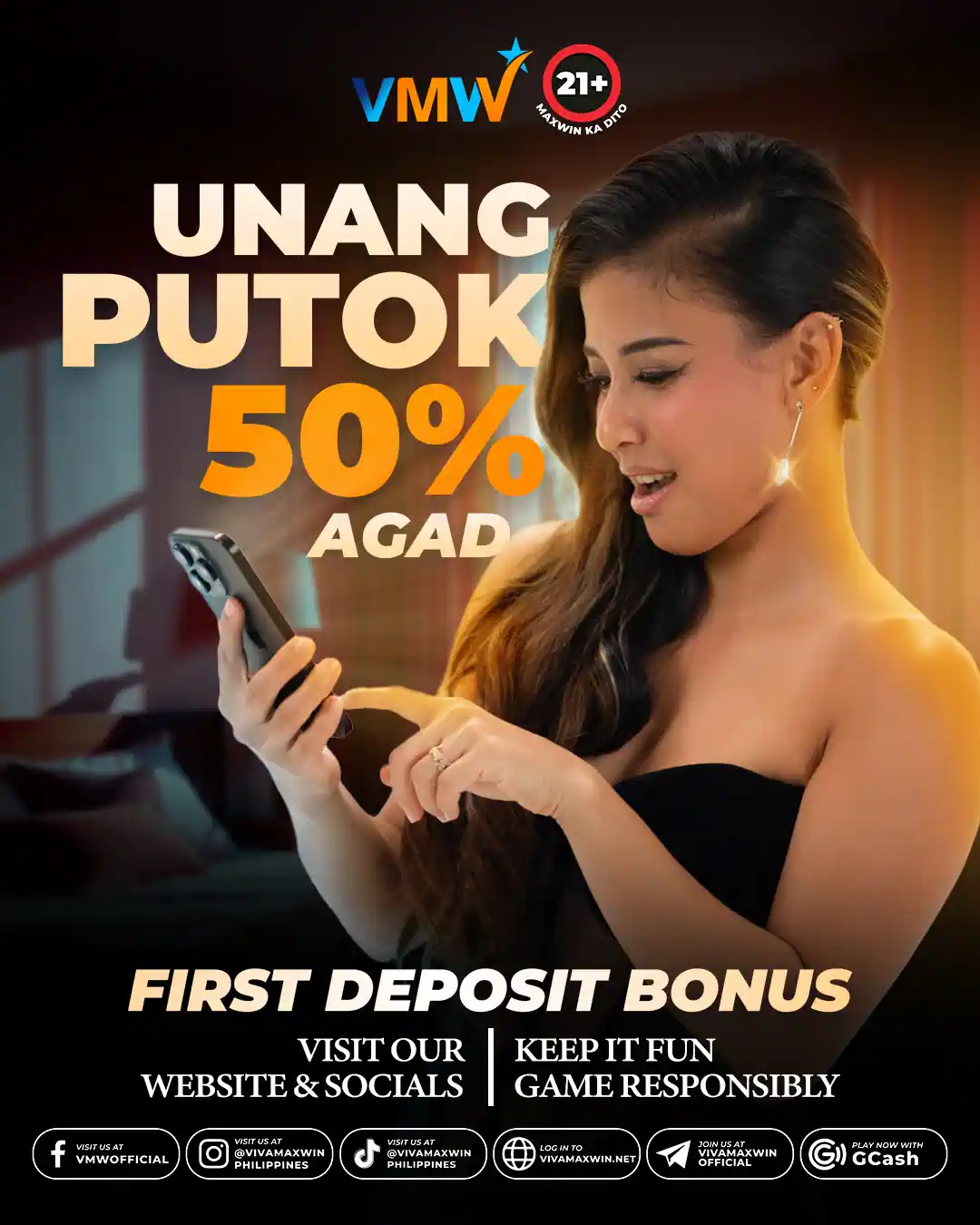 Unang Putok 50 Percent Agad Vmwin promo bonus